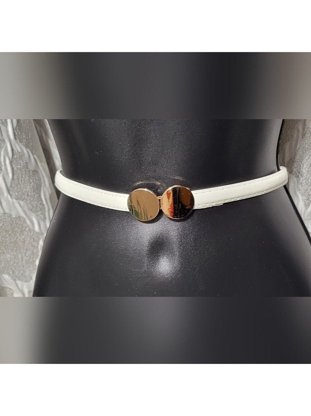 Kollie More | PU Leather Belt | Adjustable | White